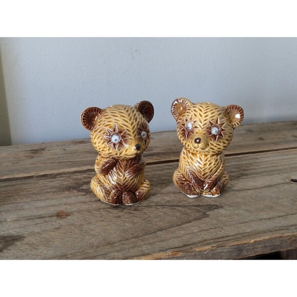 3/25$ Googly eyes Bears salt and pepper shakers, Made in Japan - Picture 1 of 7